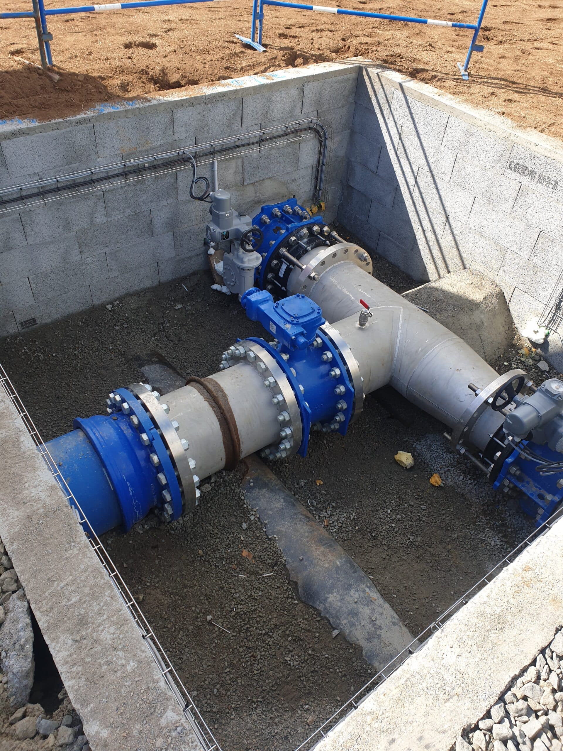 Travaux d'interconnexion au Syndicat des Eaux du Bas-Léon