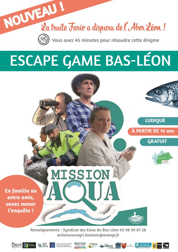 L’ESCAPE GAME « MISSION AQUA » est disponible et sera présent au Forum de Ploudaniel !